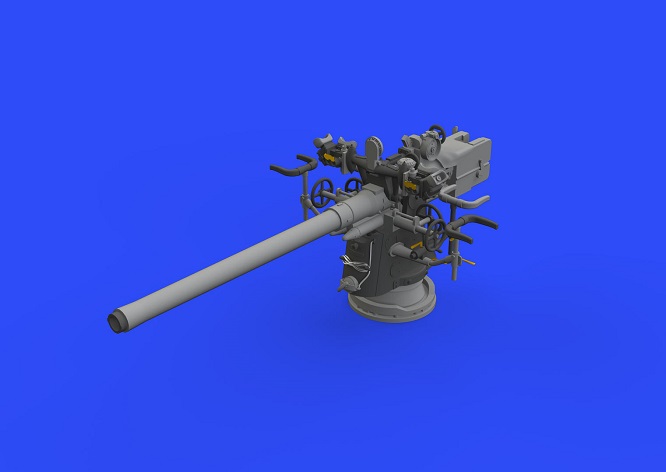 Resi Eduard Accessories 648327-1:48 German Submarine 8,8cm Gun For Trumpeter