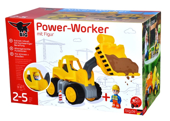 BIG 800054837 - Power Worker Classic - BIG-Power-Worker Radlader + Figur - Neu