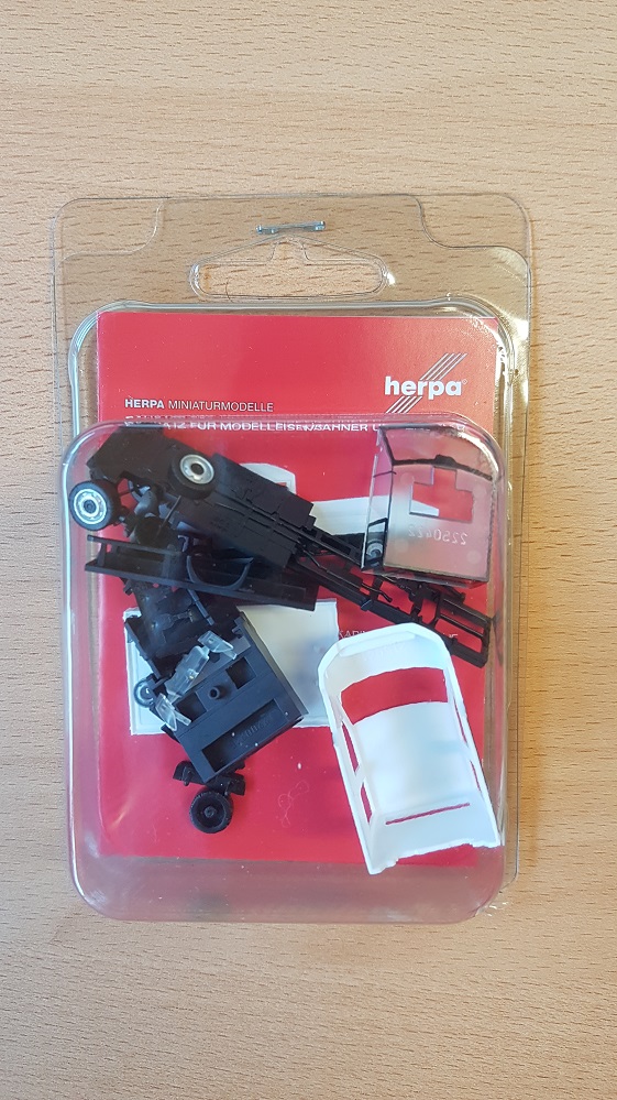 13215 Herpa-Mini Kit de Cabina Doble con Plataforma Man Tge Color Blanco 