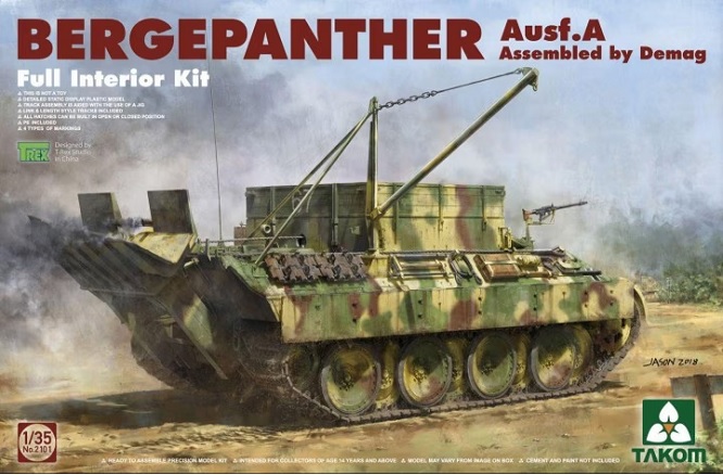 Takom TAK2101 - 1:3 5 Bergepanther Ausf.a Assemblé, Demag Production W/ Et Inter - Picture 1 of 1