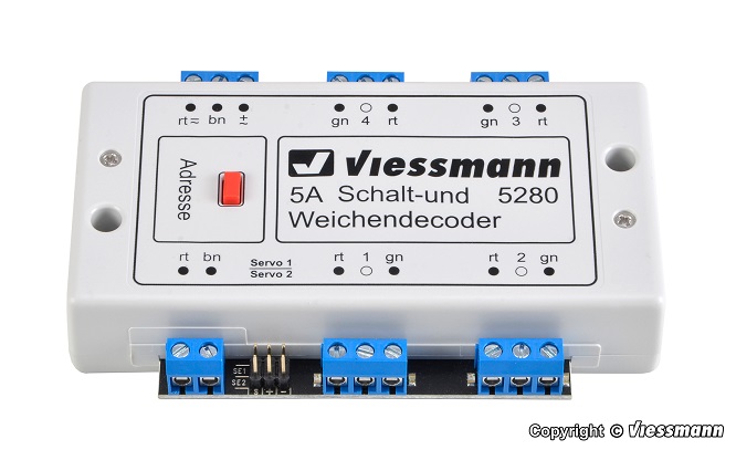 Viessmann 5280 - Multi-Protocol Shifting- And Switch Decoder - New - Afbeelding 1 van 1