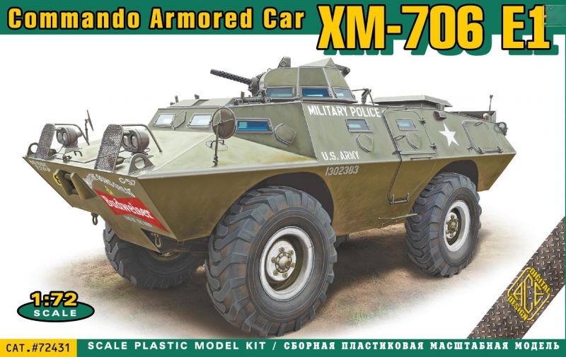 ACE 72431 - 1:72 XM-706 E1 Commando Armored Car - Neu