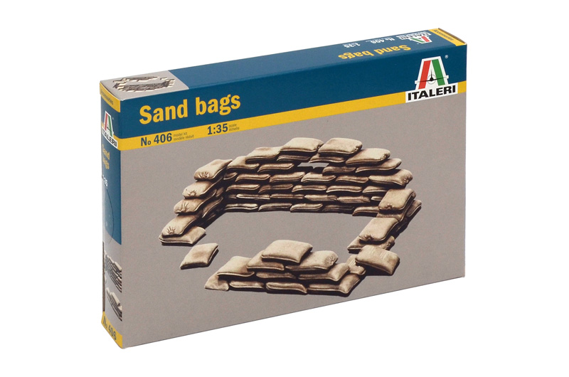 Italeri 406 - 1/35 Sandsäcke / Sand Bags - Neu