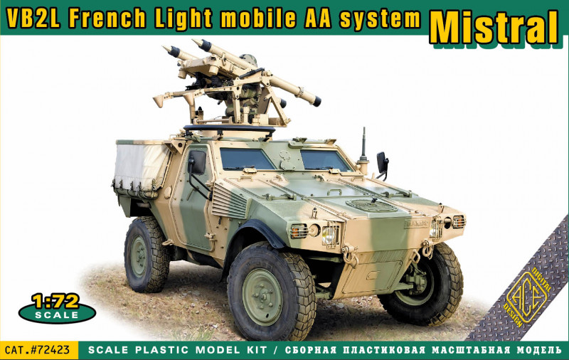 ACE 72423 - 1:72 Mistral VB2L French light mobile AA system (long chassie)