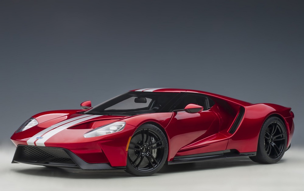 AUTOart 12106 - 1/12 Ford GT 2017 (Liquid Red with Silver stripes)