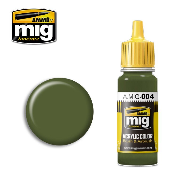 Ammo MIG 004 - Acryl Farbe (17ml) - RAL 6011 B Resedagrün 