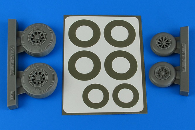 Aires 4843 - 1:48 A-26B/C (B-26B/C) Invader wheels & paint masks late for ICM