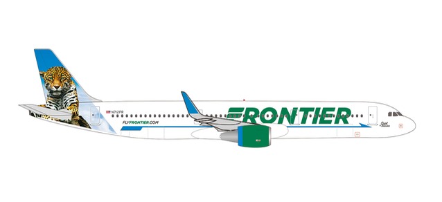 Herpa 535847 - 1/500 Frontier Airlines Airbus A321 - N712FR “Spot the Jaguar”