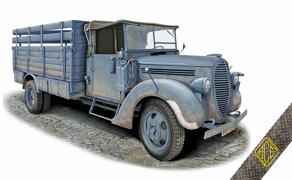 ACE 72575 - 1:72 G917T 3t German cargo truck (m.1939 soft cab) - Neu