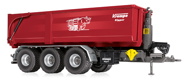 Wiking 077826 - 1/32 Krampe Hakenlift THL 30 L mit Abrollcontainer Big Body 750