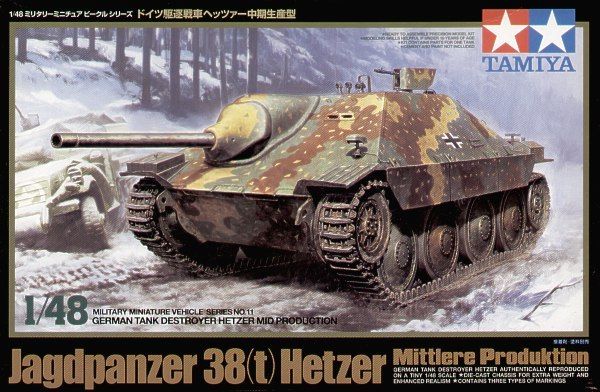 Tamiya 32511 - 1/48 WWII Dt. Jagdpanzer 38(T) Hetzer (Mid) - Neu