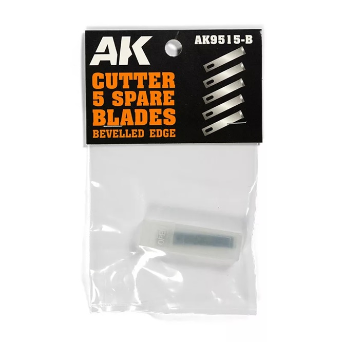 AK Interactive AK9515B - Bevelled Edge (5 Spare Blades) - Neu