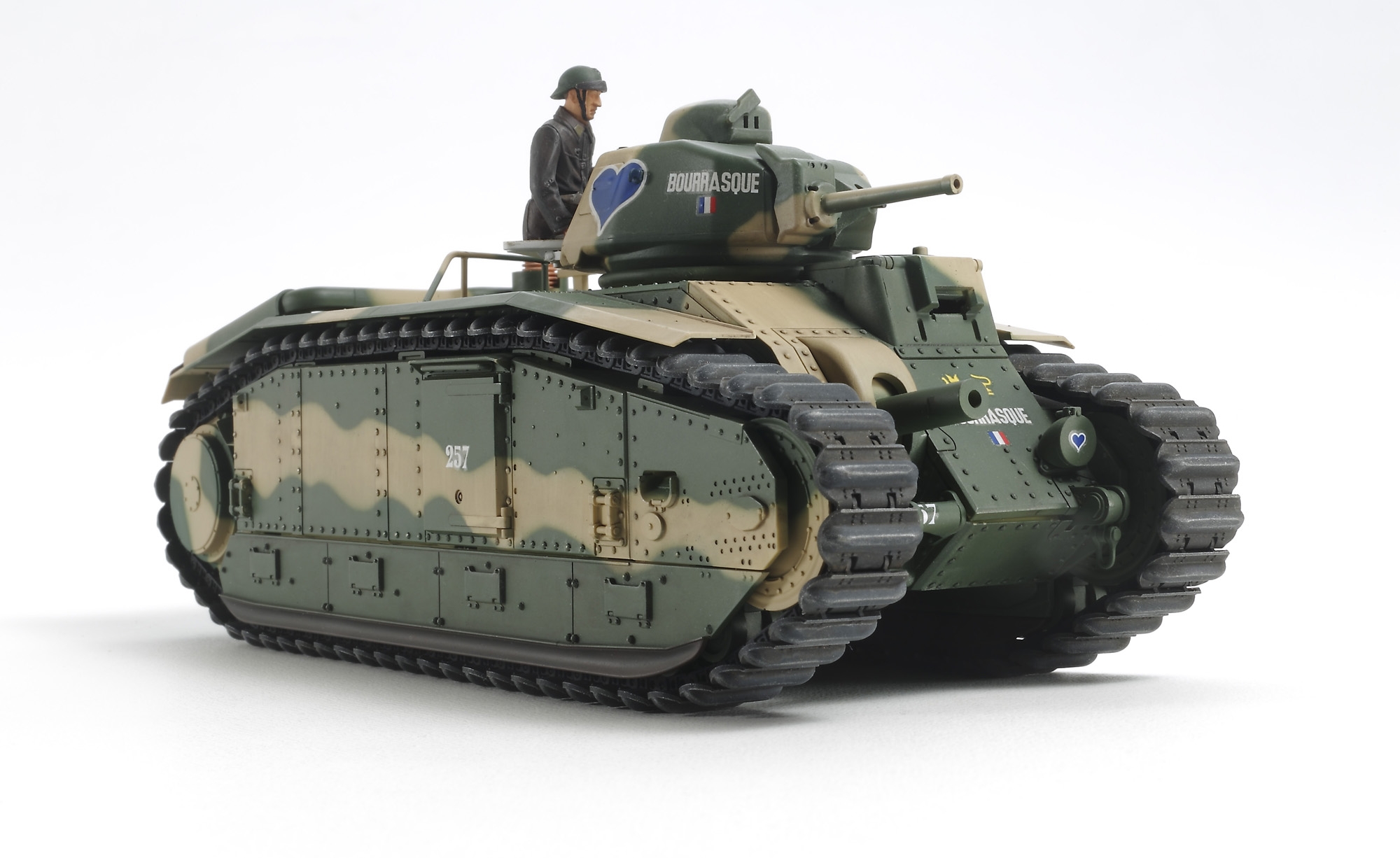 Tamiya 30058 - 1/35 French Battle Tank B1 Bis (Mit Motor) - Neu