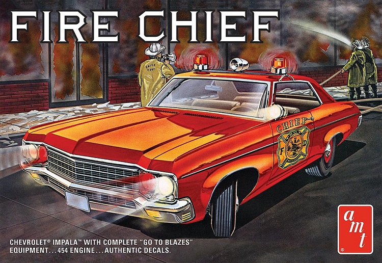 AMT/MPC AMT1162 - 1/25 1970er Chevy Impala Fire Chief - Neu