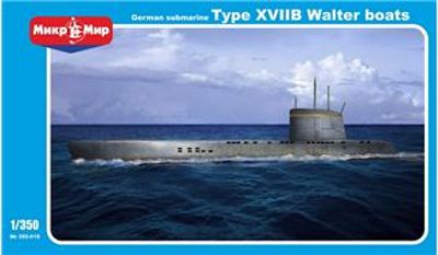 (X) Micro Mir AMP MM350-018 - 1:350 German submarine U-boat type XVIIB Walter
