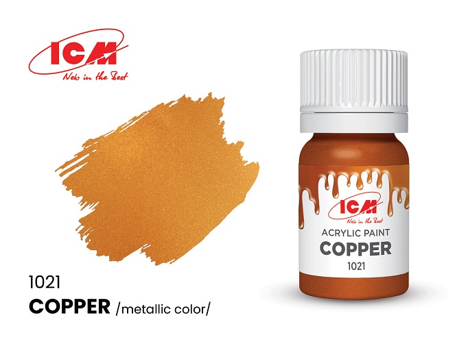 ICM 1021 - METALLIC COLORS Copper bottle 12 ml - Neu