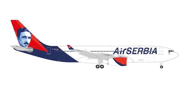 Herpa 536578 - 1/500 Air Serbia Airbus A330-200 – YU-ARB “Nikola Tesla” - Neu