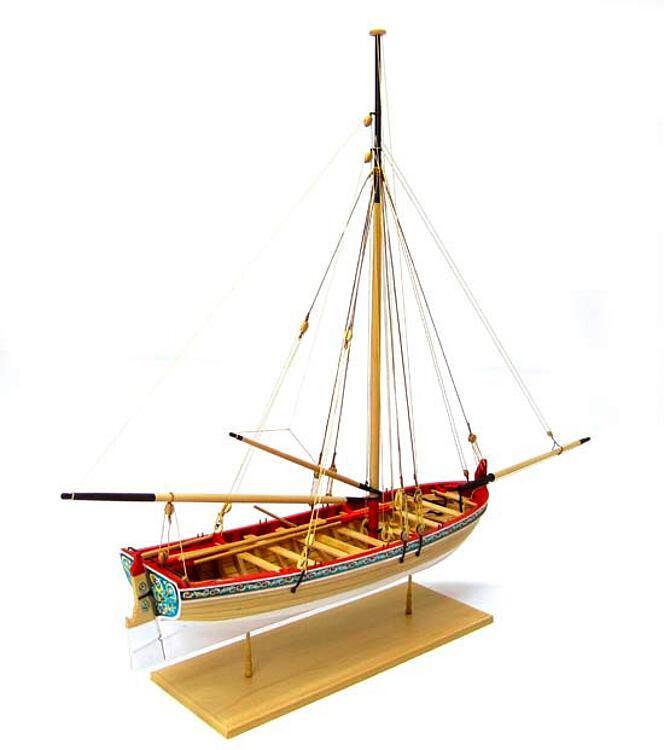 Model Expo MS1457CBT - 1/48 Lang Boot, 18. Jahrhundert, mit Zubehör - Neu