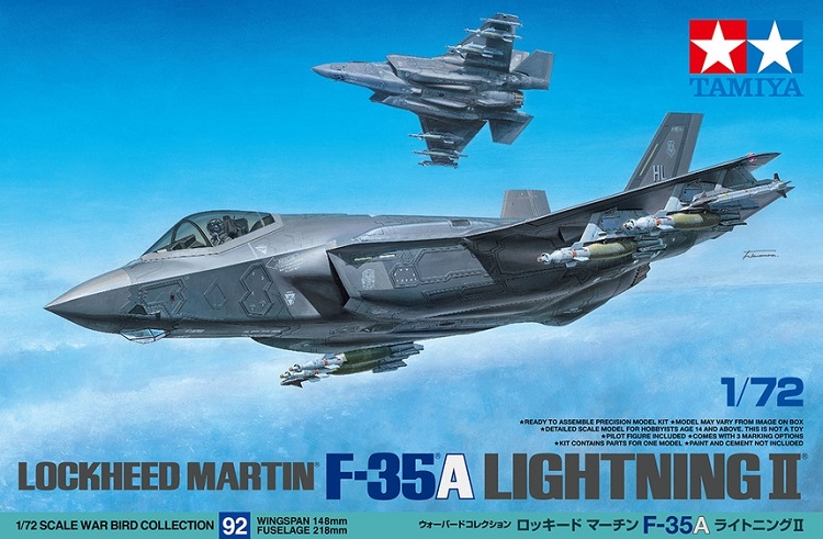 Tamiya 60792 - 1:72 Lockheed Martin F-35A Lightning II - Neu