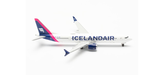 Herpa 537476 - 1/500 Icelandair Boeing 737 Max 9 - magenta tail stripe - Neu