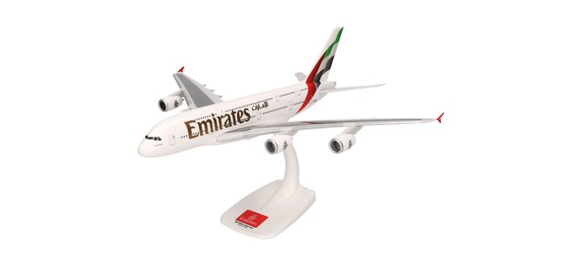 Herpa 614054 - 1/250 Emirates Airbus A380 - new 2023 Colors - A6-EOE - Neu