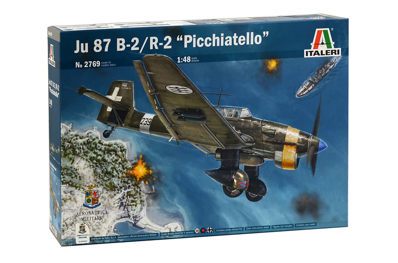 Italeri 2769 - 1/48 WWII Dt. Junkers Ju-87 B-2/R-2 Stuka Picchiatello - Neu
