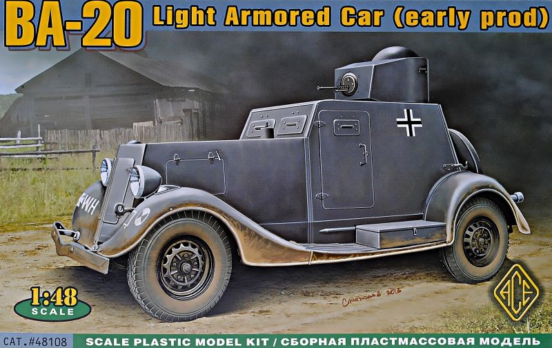 ACE 48108 - 1:48 BA-20 light armored car, early prod. - Neu