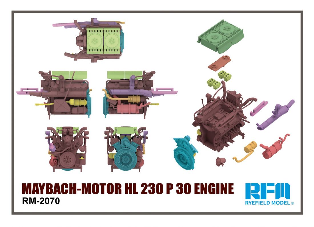 Rye Field Model RM-2070 - 1:35 MAYBACH-Motor HL 230 P 30 Engine - Vorbestellung