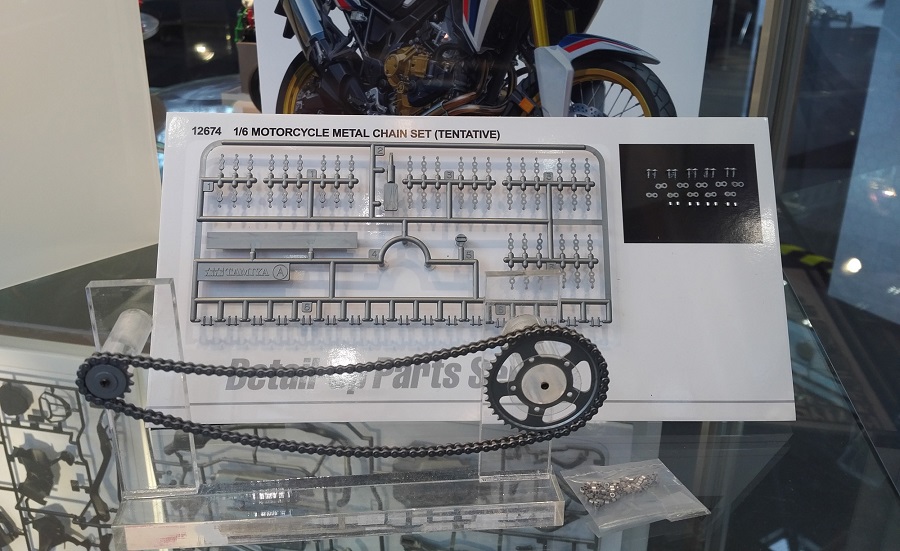 Tamiya 12674 - 1/6 Motorradkette (Einzelglieder) Für Honda Crf 1000L Africa Twin