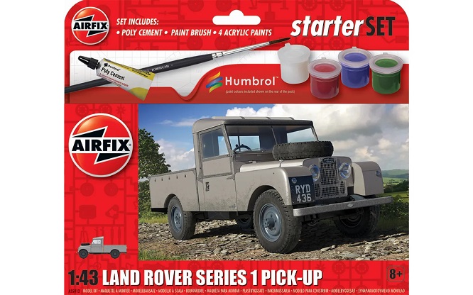 Airfix A55012 - 1/43 Starter Set - Land Rover Series 1 - Neu