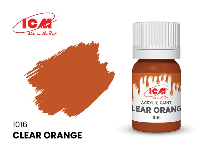 ICM 1016 - CLEAR COLORS Clear Orange Bottle 12 ml - Neu