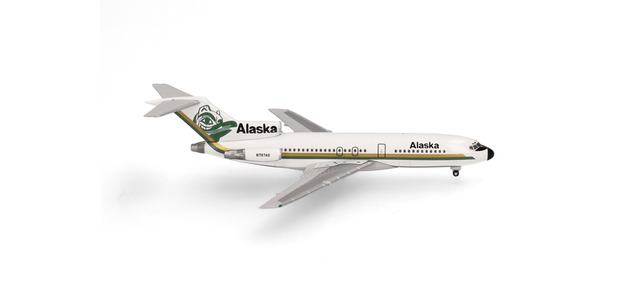 Herpa 537292 - 1/500 Alaska Airlines Boeing 727-100 - Totem Pole Colors  - Neu