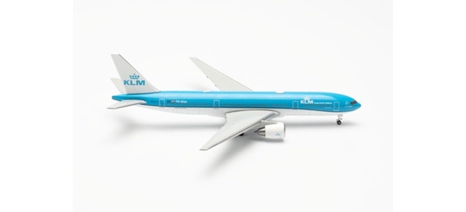 Herpa 537056 - 1/500 KLM Boeing 777-200 – PH-BQA "Albert Plesman" - Neu