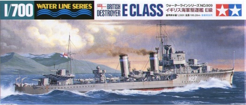 Tamiya 31909 - 1/700 Wl British Navy Destroyer E Class - Neu