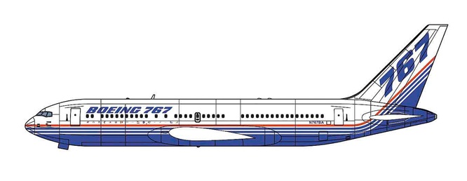 Hasegawa 10853 - 1/200 Boeing 767-200 Demonstrator - Neu