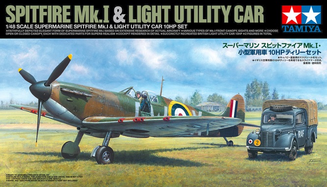 Tamiya 25211 - 1/48 Spitfire Mk.I & Lt. Fhzg. 10PS - Neu