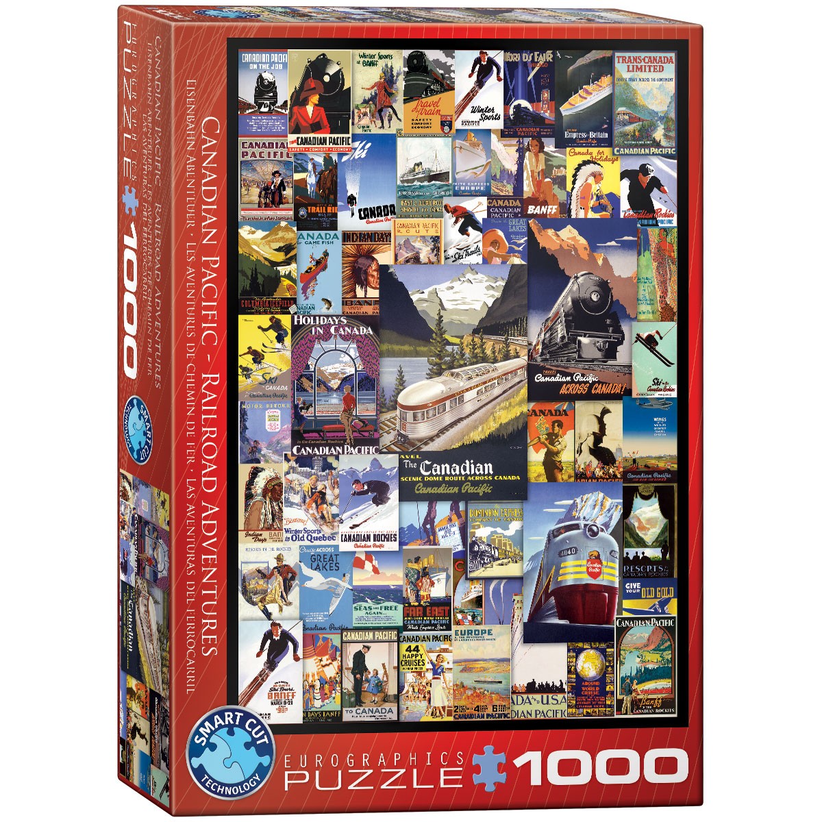 Eurographics Puzzle 6000-0648 - Eisenbahnabenteuer - 1000 Teile
