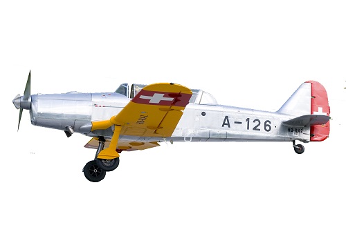 ACE Arwico 881550 - 1/72 Pilatus P-2-05 A-126 gelb/Aluminium (1949) - Neu