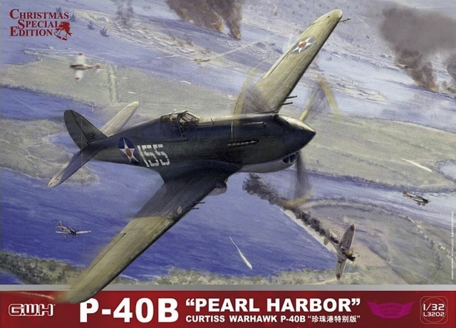 (M) Great Wall Hobby L3202 - 1/32 P-40B "Pearl Harbor"1941 Curtiss Warhawk P-40B