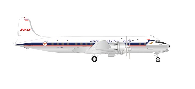 Herpa 570893 - 1/200 Thai Airways International Douglas DC-6B - Neu