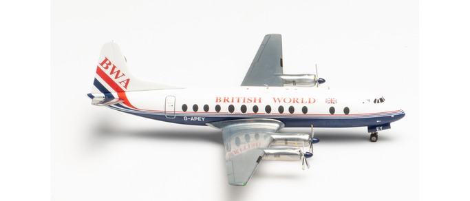 Herpa 571463 - 1/200 British World Airlines Vickers Viscount 800 - Neu