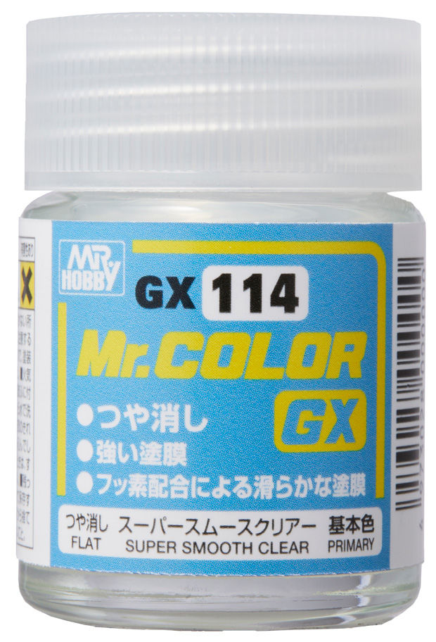 (X) Mr Hobby - Gunze GX-114 - Mr. Color GX Super Smooth Clear Flat (18ml)