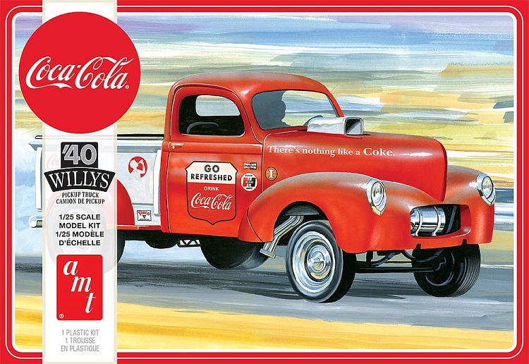 AMT/MPC AMT1145M - 1/25 1940er Willys Pickup Gasser Coca-Cola - Neu
