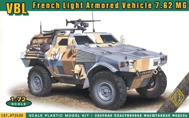 ACE 72420 - 1:72 VBL French Light Armored Vehicle 7.62MG - Neu
