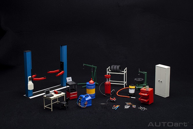 Autoart 49111 - 1/18 Garage Kit Set (version 2) - Neu