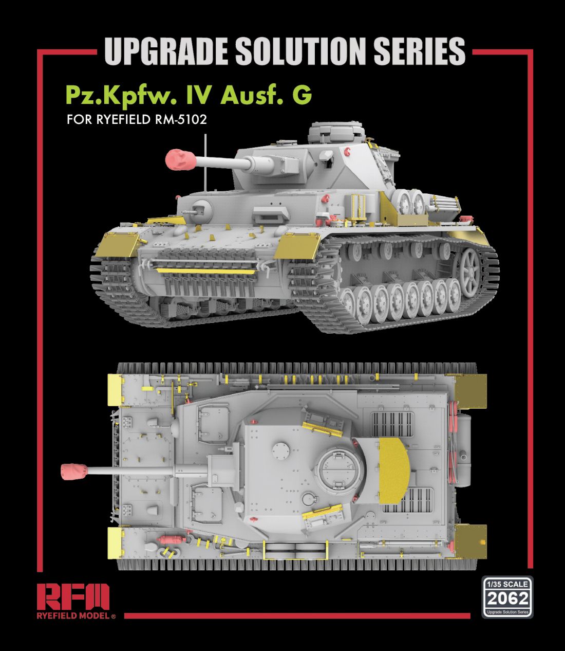 Rye Field Model RM-2062 - 1:35 Upgrade For RM-5102 Pz.Kpfw. IV Ausf. G - Neu
