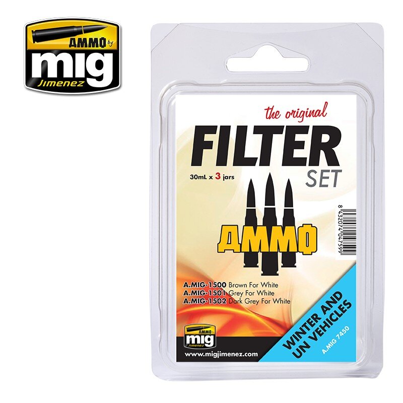(M) Ammo MIG 7450 - Alterungsset -Filter Set For Winter & Un Vehicles