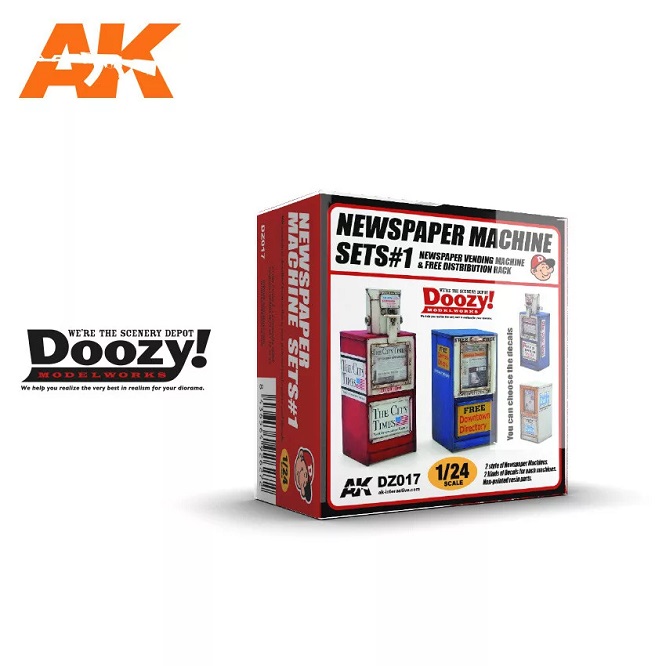 AK Interactive DZ017 - Newspaper Machine Sets 1 - Neu