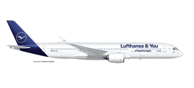 Herpa 572026 - 1/200 Lufthansa Airbus A350-900 “Lufthansa & You”