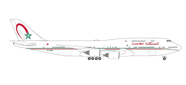 Herpa 536882 - 1/500 Morocco Government Boeing 747-8 BBJ – CN-MBH - Neu